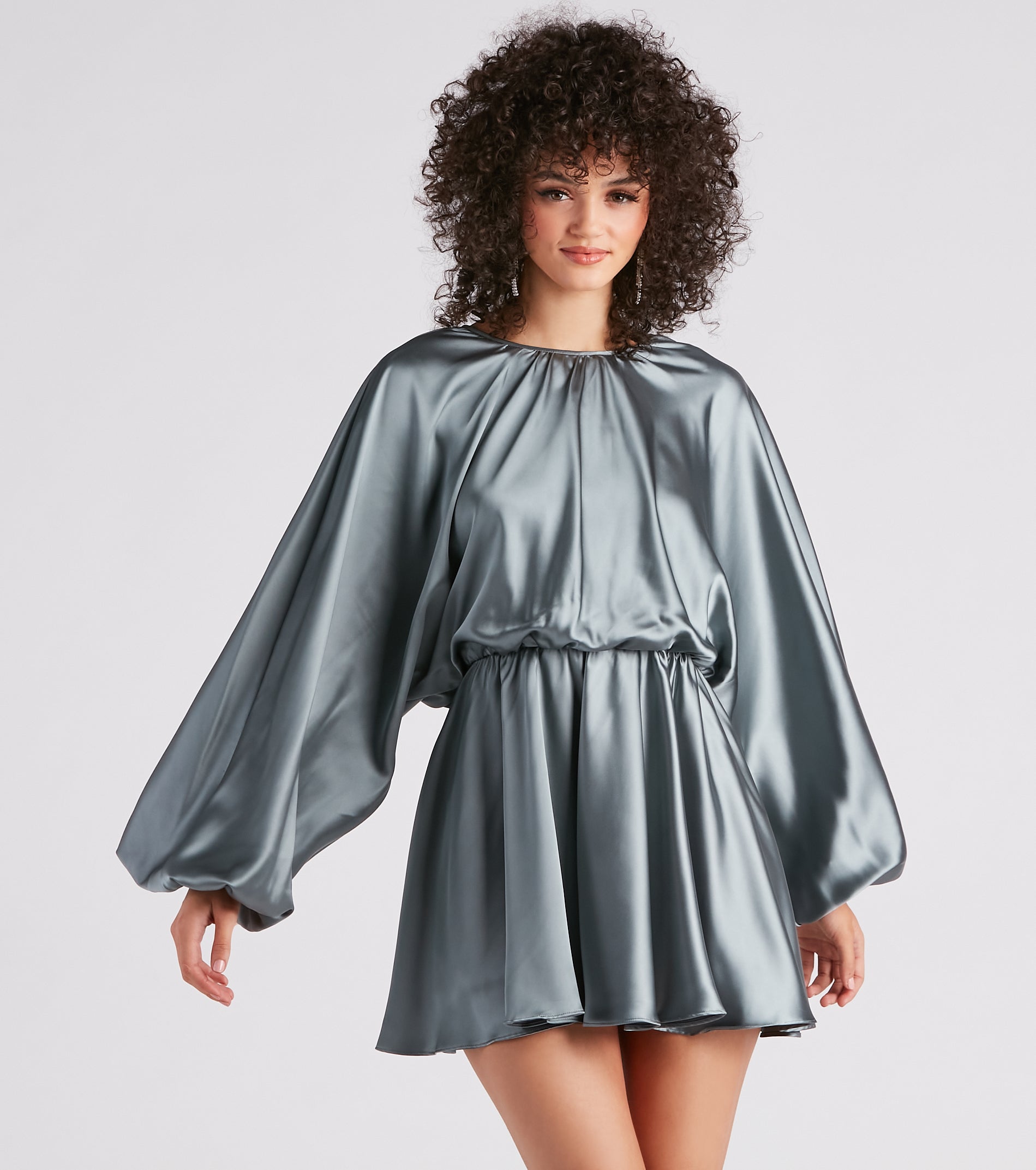 Formal Satin Short Dress