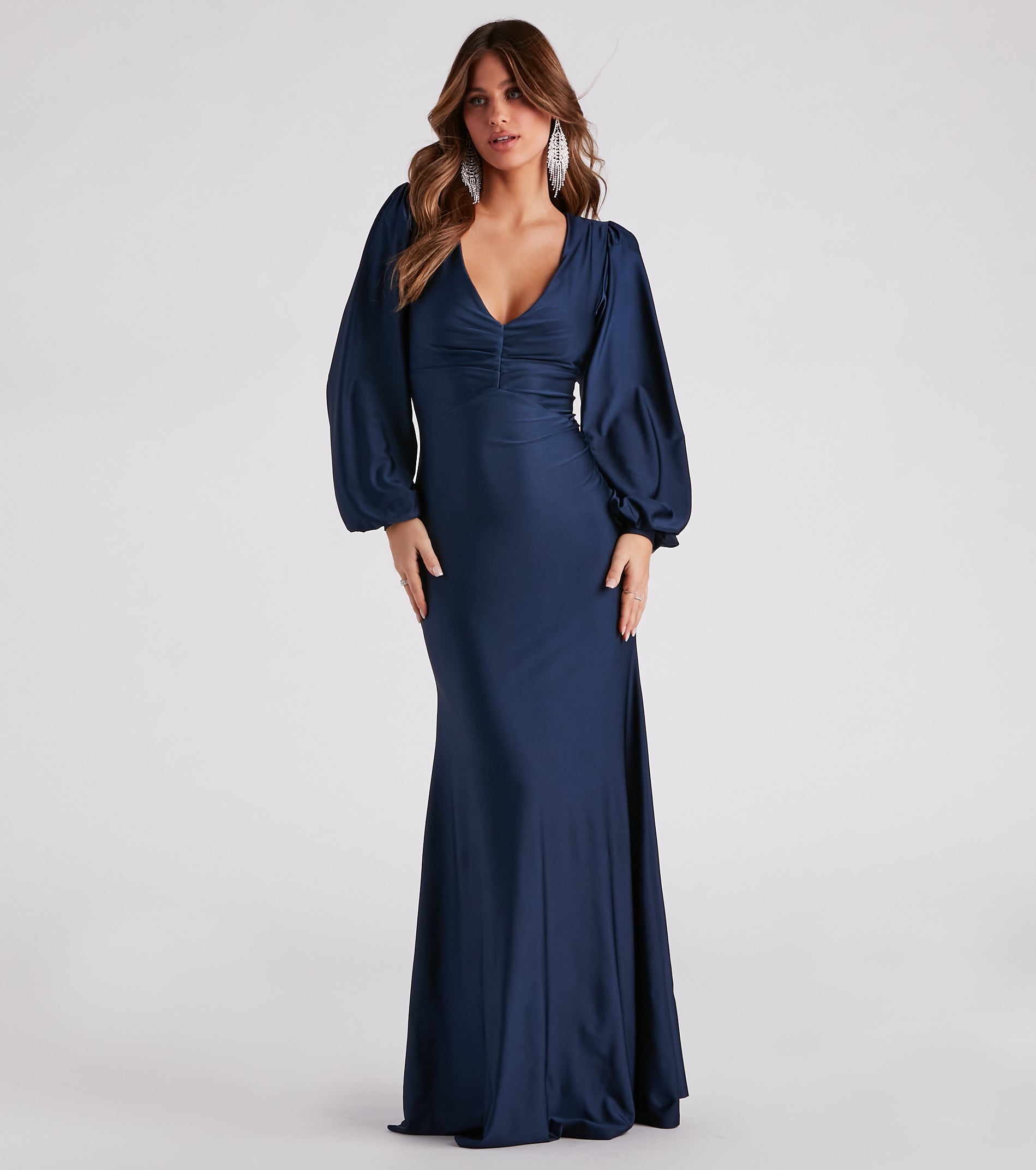 Formal Long Sleeve Mermaid Dress